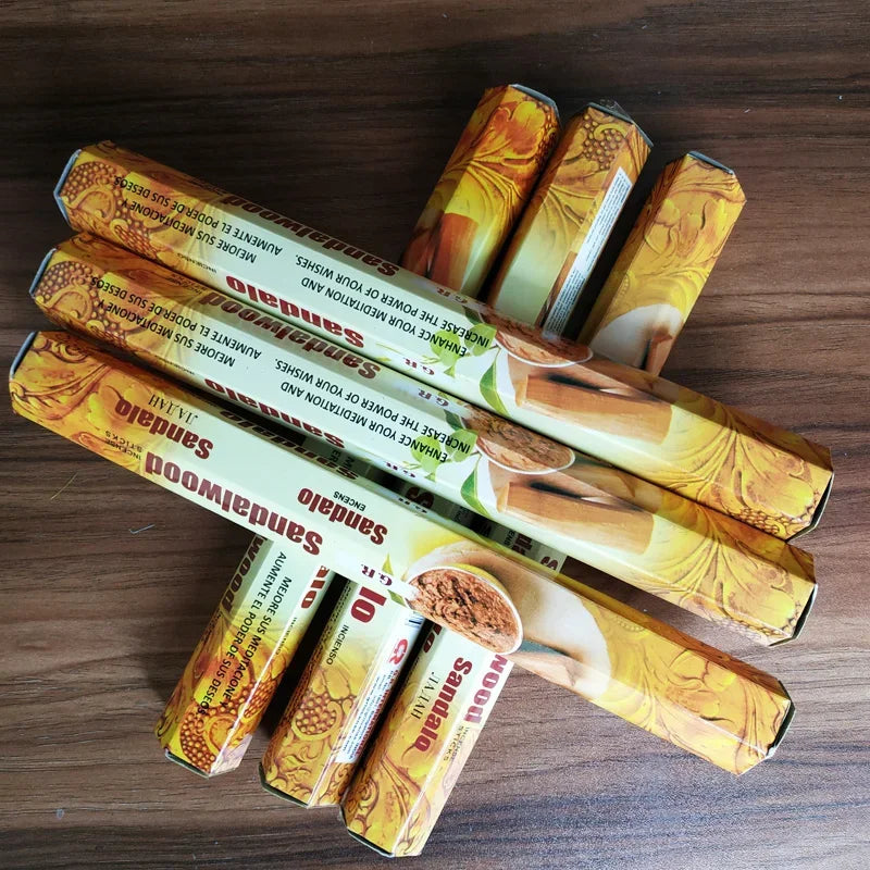 Y Nag Champa Indian Incense Sticks 1 Small Box Sandalwood Patchouli Coffee Jasmine Stick Incenses Coco Scents for Home