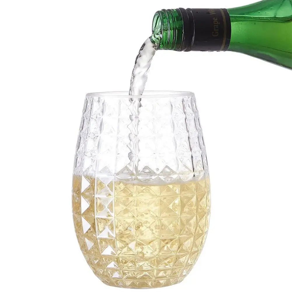 360ml Wine Glasses Whiskey Cocktail Juice Drinking Clear Plastic Water Cups Creative Outdoor Drinking Cup For Home Bar