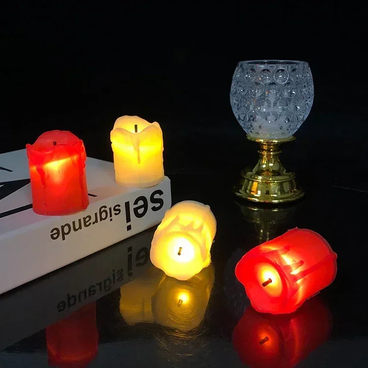 12Pcs Flameless LED Candle Light Bright Battery Operated Tea Light with Realistic Flames Christmas Holiday Wedding Home Decor