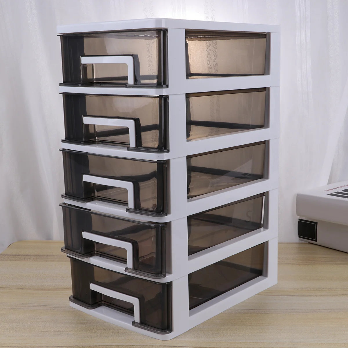 Organizer Drawer Storage Box Trays Compartment Divider Houseware Stackable Cabinet Kitchen Craftdesktop Container