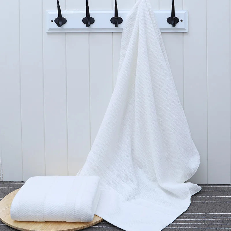 Thickened cotton bath towel, adult soft absorbent towel, bathroom, large sand spa towel, hotel, beauty salon, home motion use