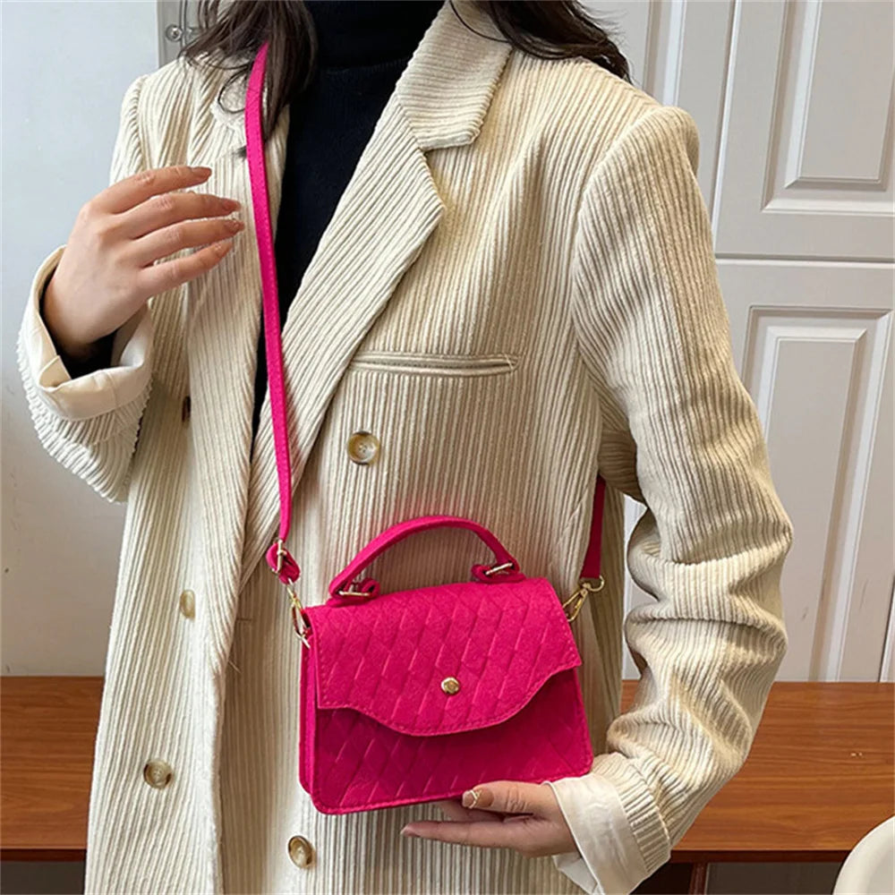 Blue Subaxillary Bag for Womens New Korean Fashion Ladies Shoulder Bag Trend Handbags Retro Designer Luxury Female Totes 2023