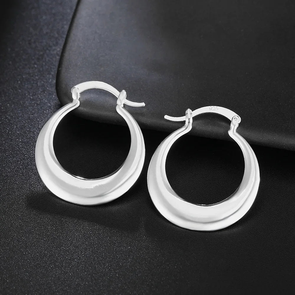 Wholesale hoop 925 Sterling silver cute Earring for women lady wedding beautiful lovely Jewelry nice party noble