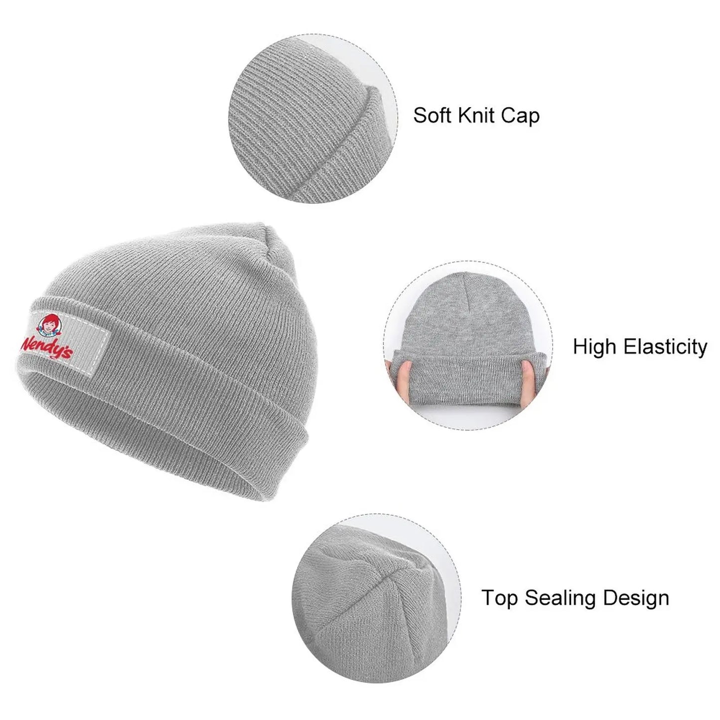 design wendy&apos;s restaurant logo Knitted Hat Military Cap Man sun hat Horse Hat Golf Wear Mens Caps Women's