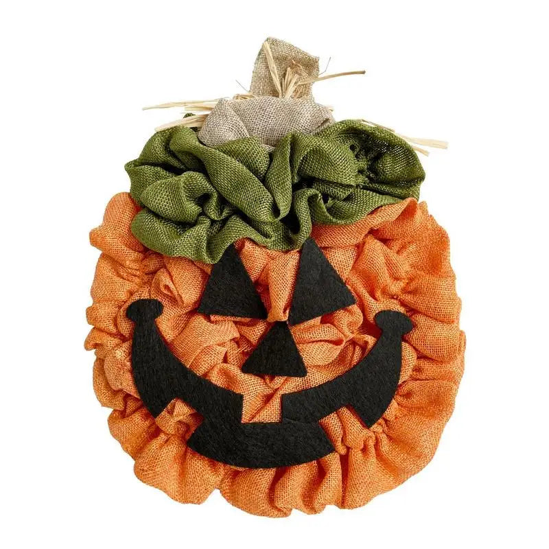 Pumpkin Halloween Front Door Wreath Fall Pumpkins Farmhouse Home Wall Window Festival Decor Handmade Halloween Round Wreaths