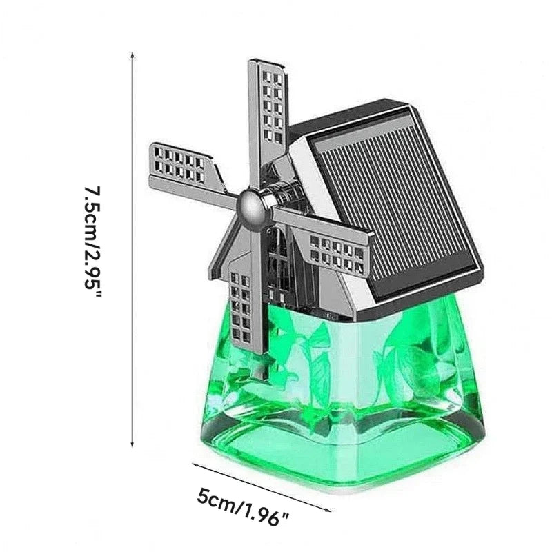 Truck Car Windmill Aromatherapys Diffuser Decor Air Freshener Solar Energy Rotating Essential Oil Diffuser With Rotation