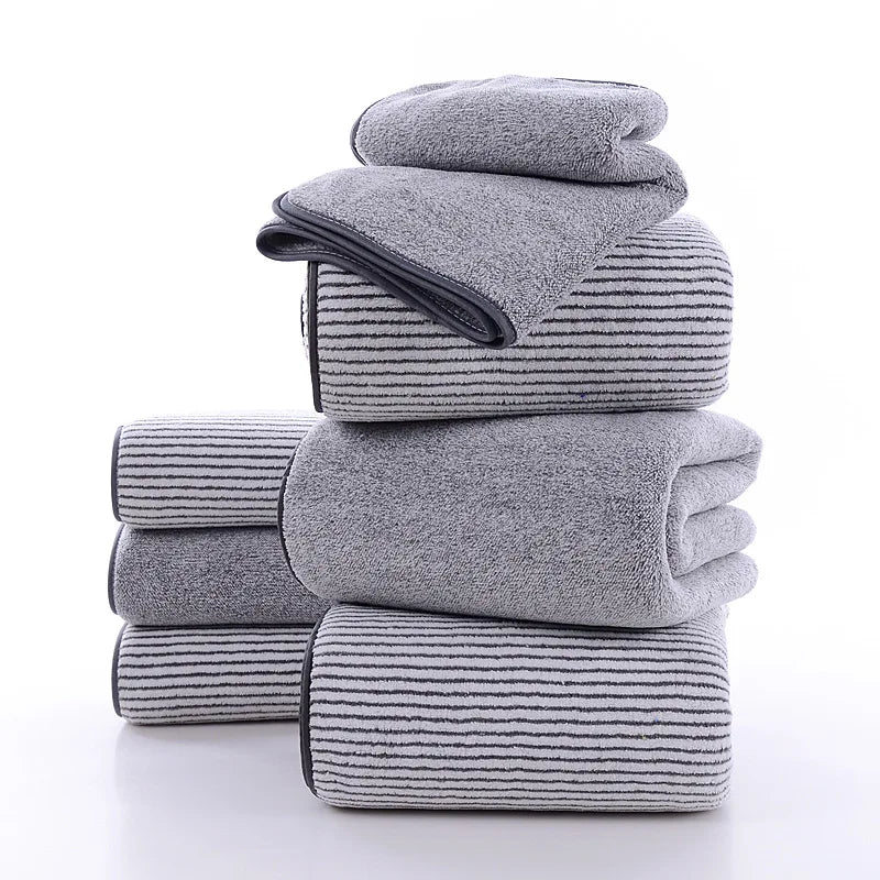 Towel, bath towel, bamboo charcoal fiber, coral velvet, household soft and absorbent dry hair towel, face towel, sports towel