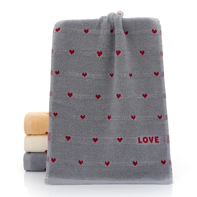 1pcs Heart towel hand towels face towels bathroom accessories home garden for home spa travel bathing suit women Soft and absorb