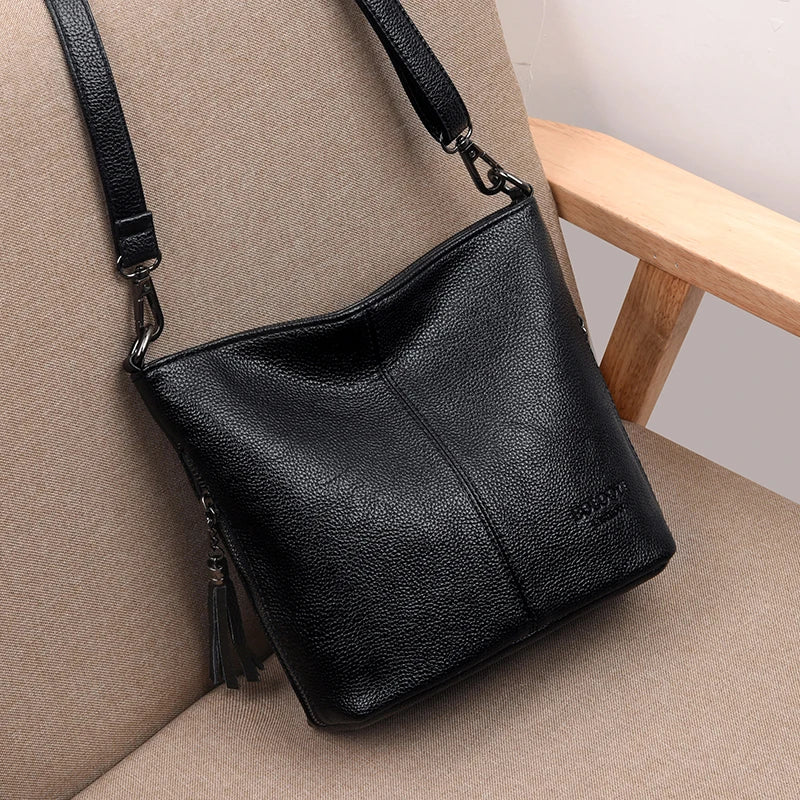 Ladies Hand Crossbody Bags For Women Leather Luxury Purses And Handbags Women Shoulder Bags Designer Bucket Sac