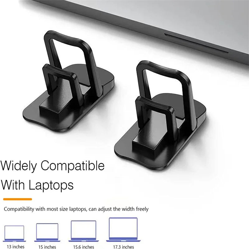 Portable Laptop Stand Computer Keyboard Riser Lift Self-Adhesive Foldable Invisible Notebook Accessory Adjustable Height Stand