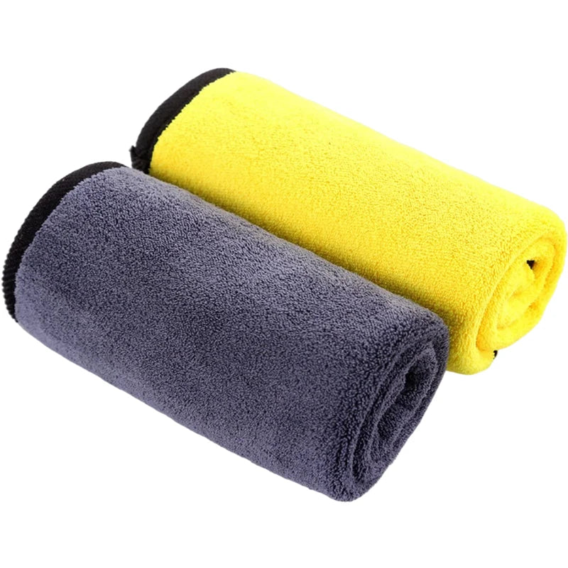 5/1pcs Microfiber Cleaning Cloth Thicken Car Washing Drying Towels Household Kitchen Wiping Rags Windows Glass Cleaning Cloth