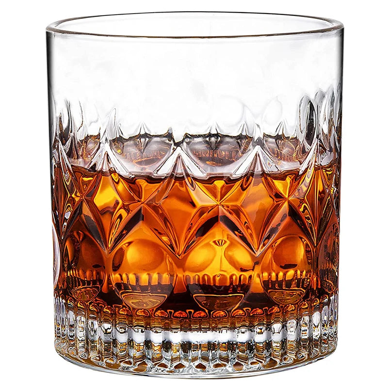 Old Fashioned Whiskey Glasses,Rocks Glass for Drinking Rum,Scotch,Bourbon 9.5 oz-Set of 4