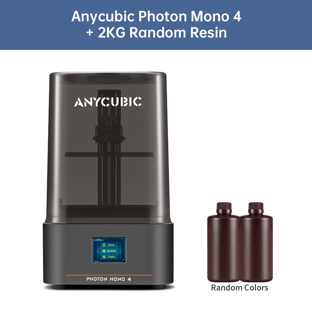 PRESALE ANYCUBIC Photon Mono 4 LCD 3D Printer with 7" 10K high-definition screen High-Speed UV Resin 3D Printing 153×87×165mm