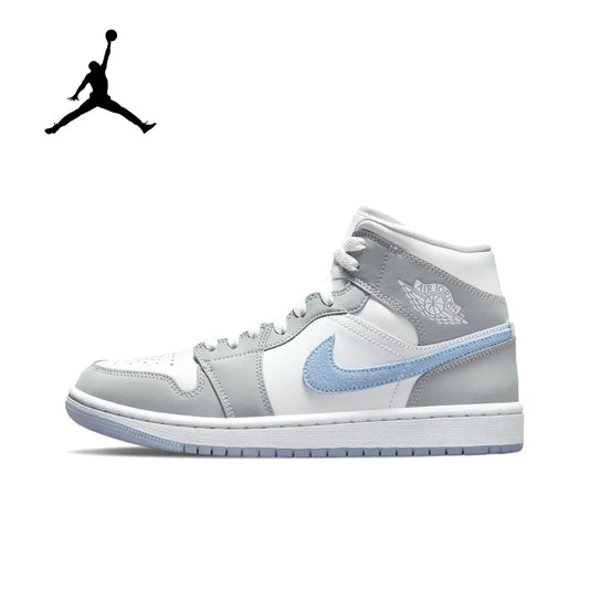 Nike Air Jordan 1 Medium Cut Basketball Shoes zapatillas de mujer Casual sneaker White