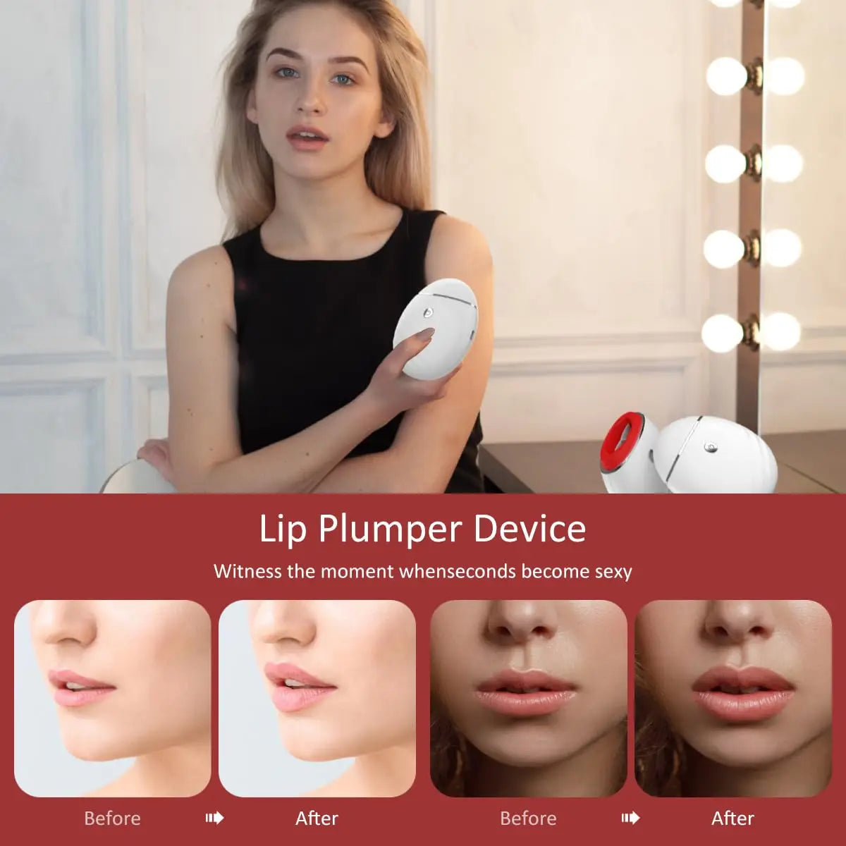 Electric Lip Vacuum Plumper Bigger Lip Suction Plumper Tool Lip Plumping Device Lip Enhancer Lip Augmentation Beauty Device