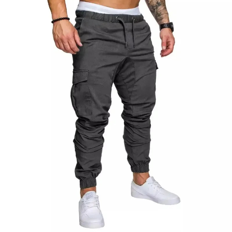 Trade New Workwear Multi-pocket Trousers for Men Woven Fabric Casual Pants Leggings for Men joggers men  military