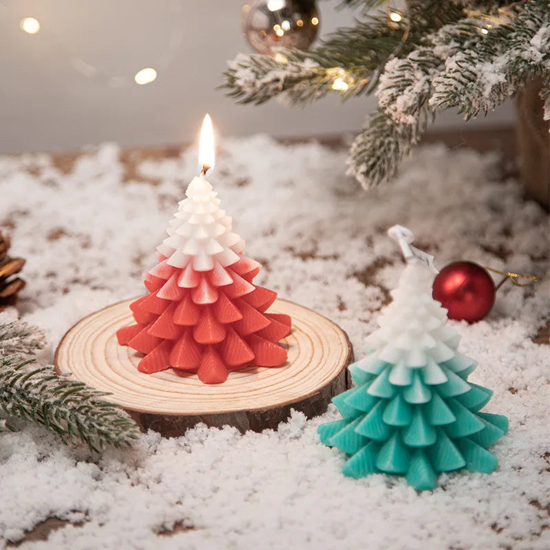 Christmas Candle Birthday Gift Handmade Gift Set Christmas Tree Styling Christmas Eve Christmas Tree Candle Scented Ornaments