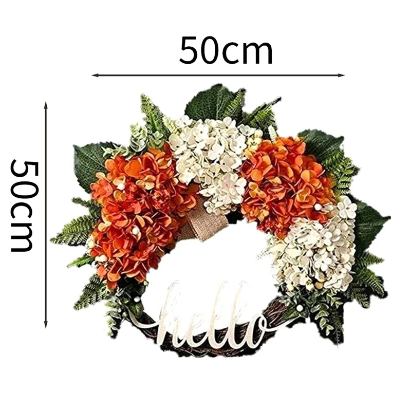 Fall Wreath, Wreath For Front Door, Hydrangea Wreath, Autumn Wreath, Wreath For Fall Decor Thanksgiving Autumn Easy Install