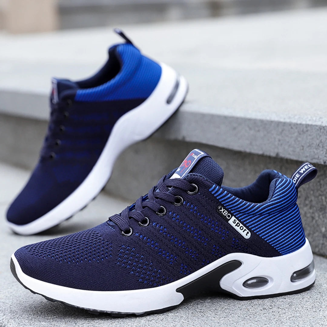 Shoes men new trend men's shoes breathable lace-up running shoes Korean version light casual sports shoes