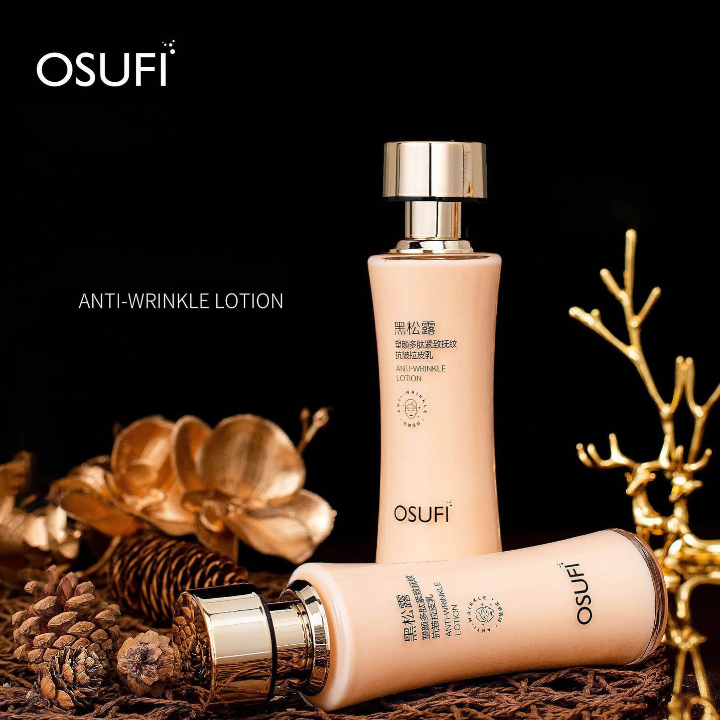 OSUFI Black Truffle Polypeptide Beauty Firming Lifting Facial Lotion Nourishing For Face Skin Care Products Makeup Emulsifiers