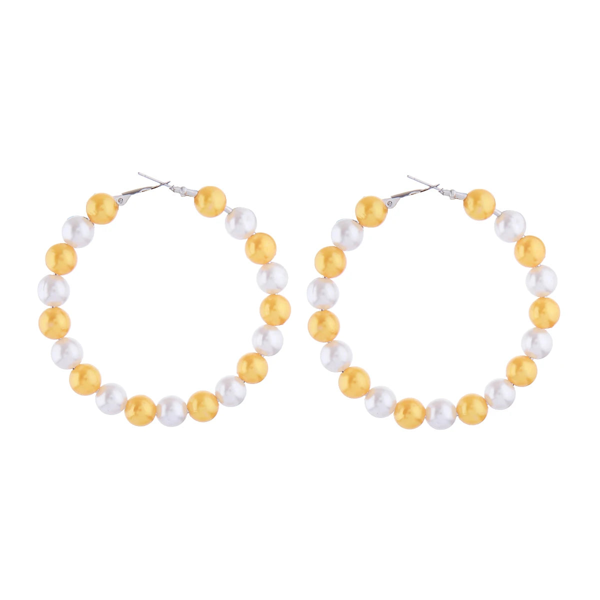 Gold White Pearl Life Members Soror Philo Earrings Social Black Lady Party Jewelry