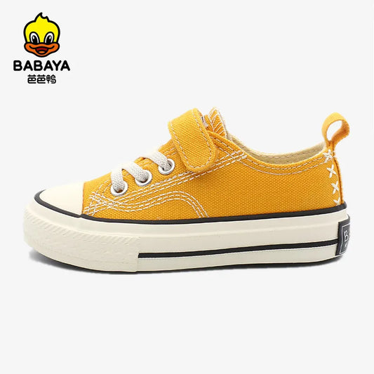 Babaya Children Canvas Shoes Boys 2023 Autumn New Fashion White Shoes Girls Shoes Boys Breathable Sneakers for Kids Casual Shoes