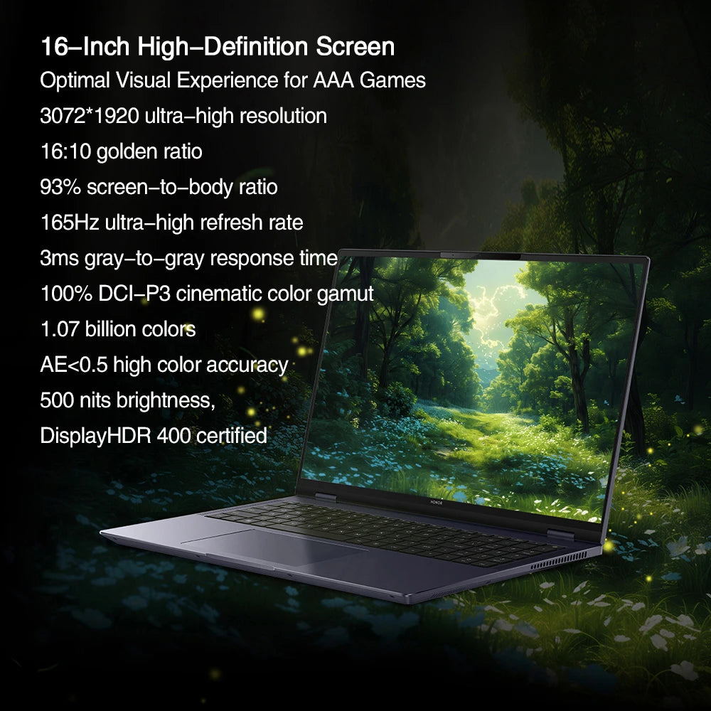 HONOR MagicBook Pro 16 2024 Laptop Intel Ultra 5 125H Arc graphics 16 24GB 1TB 16" Inch 3K 165Hz Notebook Ultrabook Computer PC