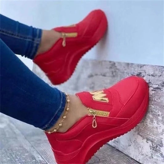 Summer Women Sneakers Platform Slip On Shoes Women Sport Shoes Plus Size Ladies Casual Tennis Shoes Running Shoes