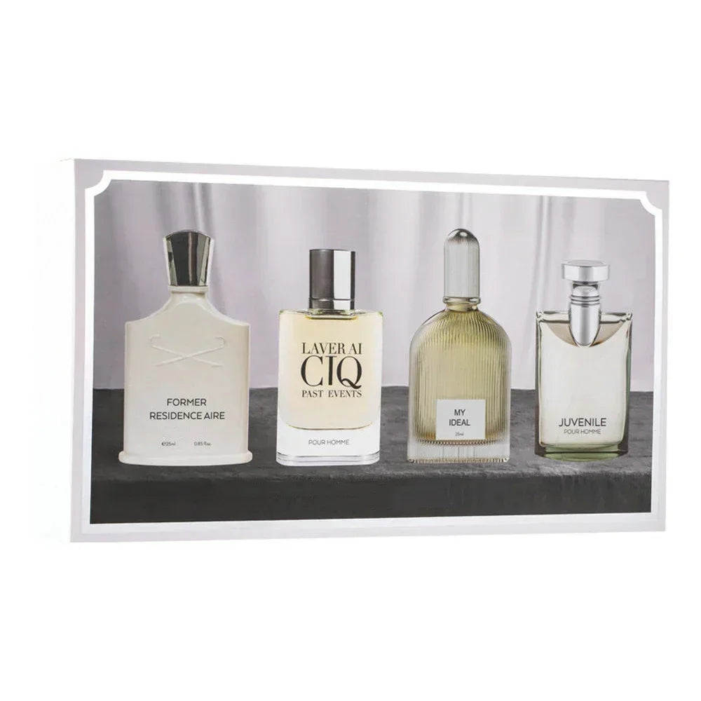 Men Perfume Gift Box 100ml Four Piece Set Lasting Fragrance Body Spray Plant Floral Scent Pheromone Cologne Romantic Perfumes