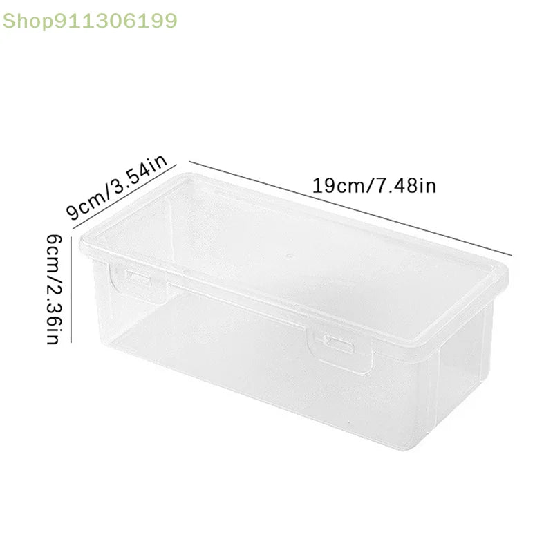 1Pcs Portable Simple Plastic Transparent Pencil Box Pouch Stationery School Pencil Case Supplies for Kids Teachers Home