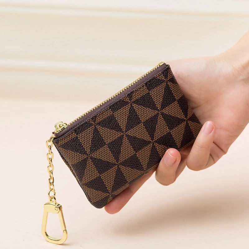 Luxury Coin Purse Mini Purse With Chain Zipper Ladie Small Money Wallet Male Key Coin Storage Bag Handbag