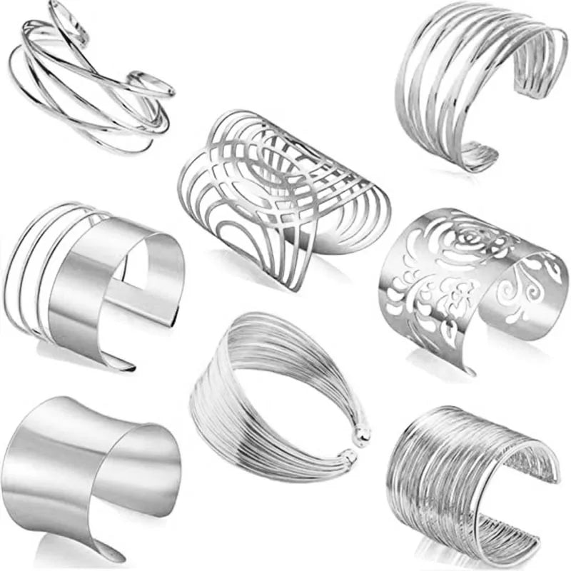 Round Shape Metal Bracelet European And American Style Personalized Fashion Bracelet Ladies Girls Travel Wedding Accessories