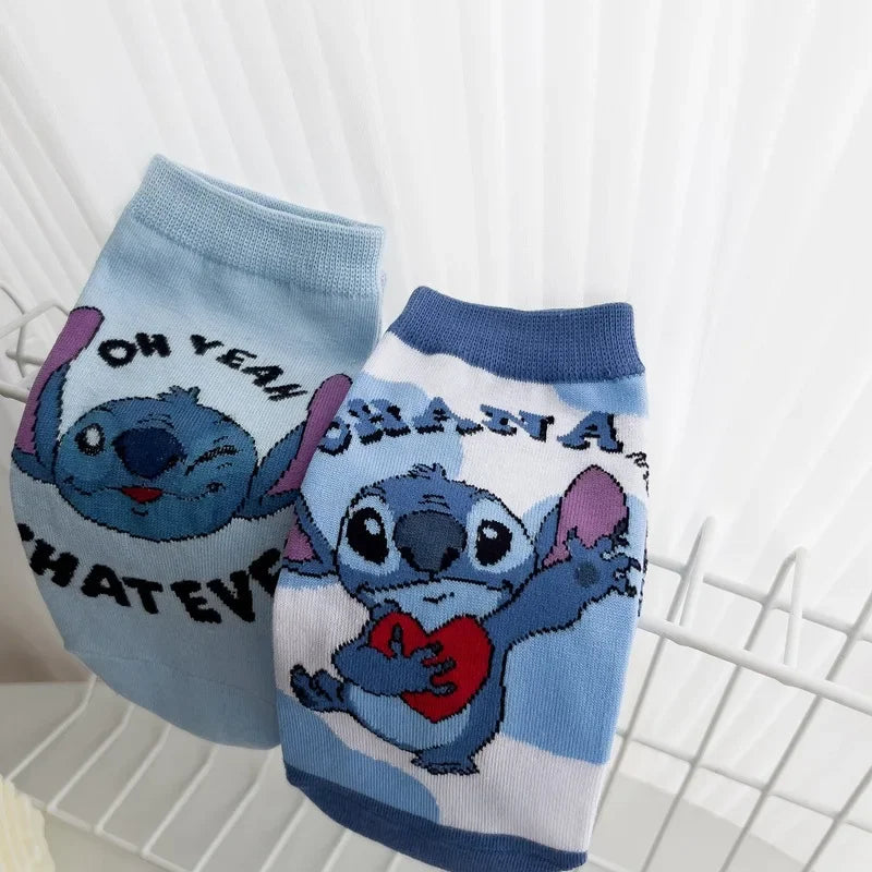 Cartoon Disney Stitch Sock Anime Women Cotton Short Sock Kawaii Boys Girls Socks Children Ankle Socks Girls Christmas Gifts