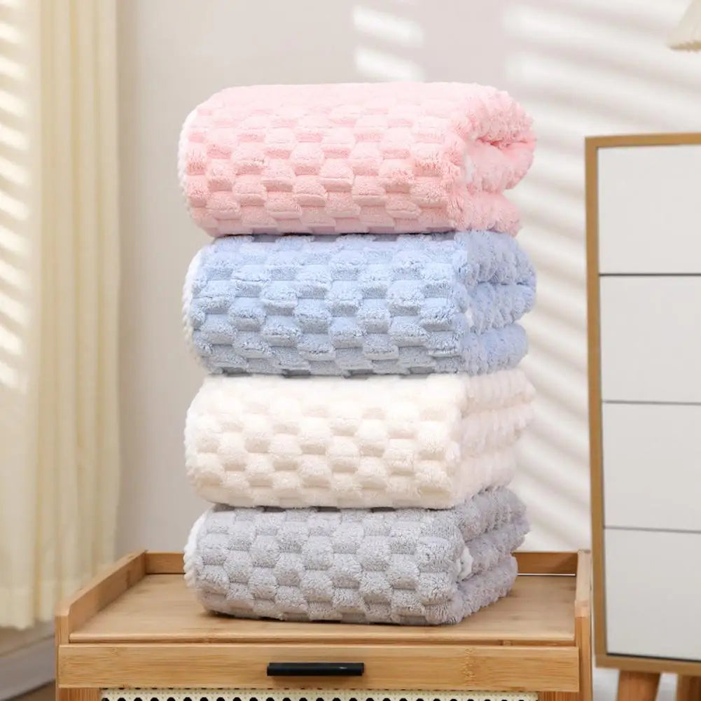 Coral Velvet Cloud Velvet Towel Thickened Bath Strong Water Absorption Quick-drying Skin-friendly Face Wash Towel