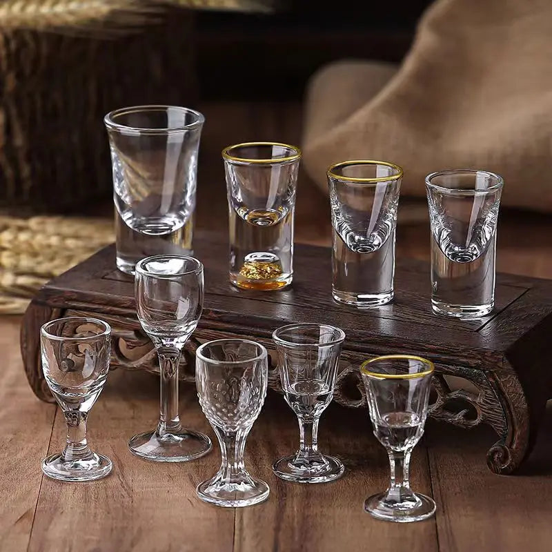 6pcs Crystal Wine Glasses Brandy Snifters Creative Spirits Mini Cup Party Drinking Charming Shot Glasses 10-15ml