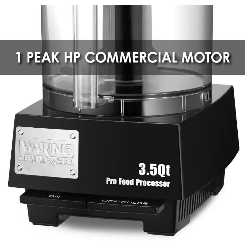 Waring Commercial WFP14S Food Processor, 3-1/2-Quart, Clear 120V, 5-15 Phase Plug, Kitchen Appliances