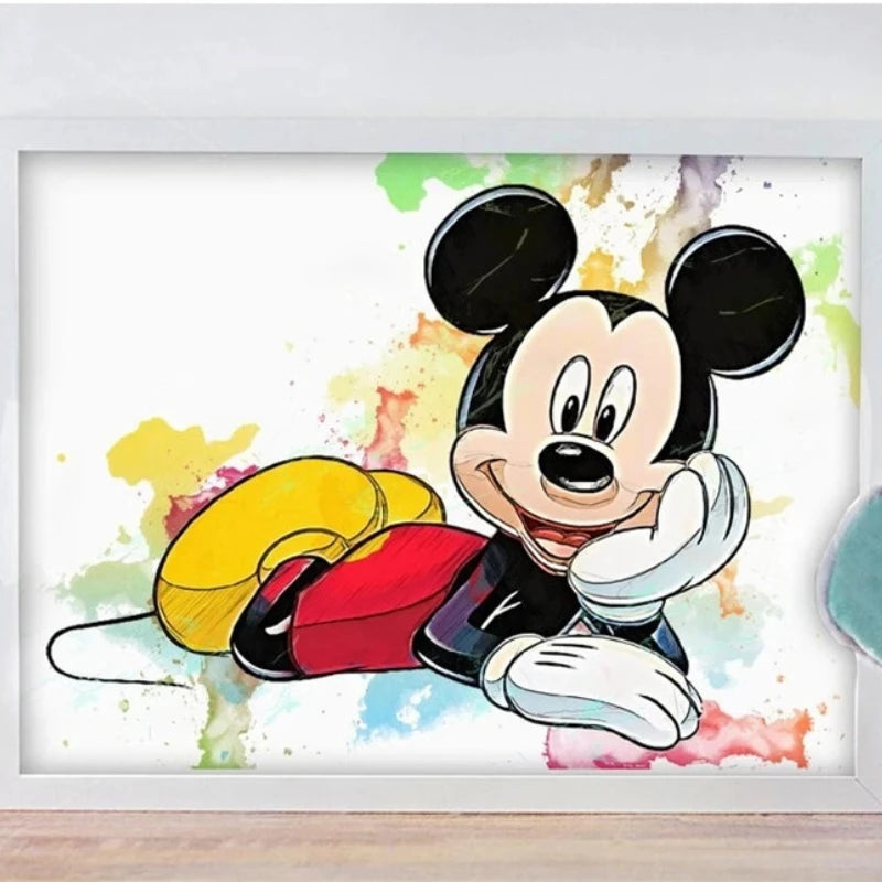 HD Print Disney Canvas Wall Art Cartoon Painting Minnie Pictures Mickey Mouse Home Decor Donald Duck Poster Living Room No Frame