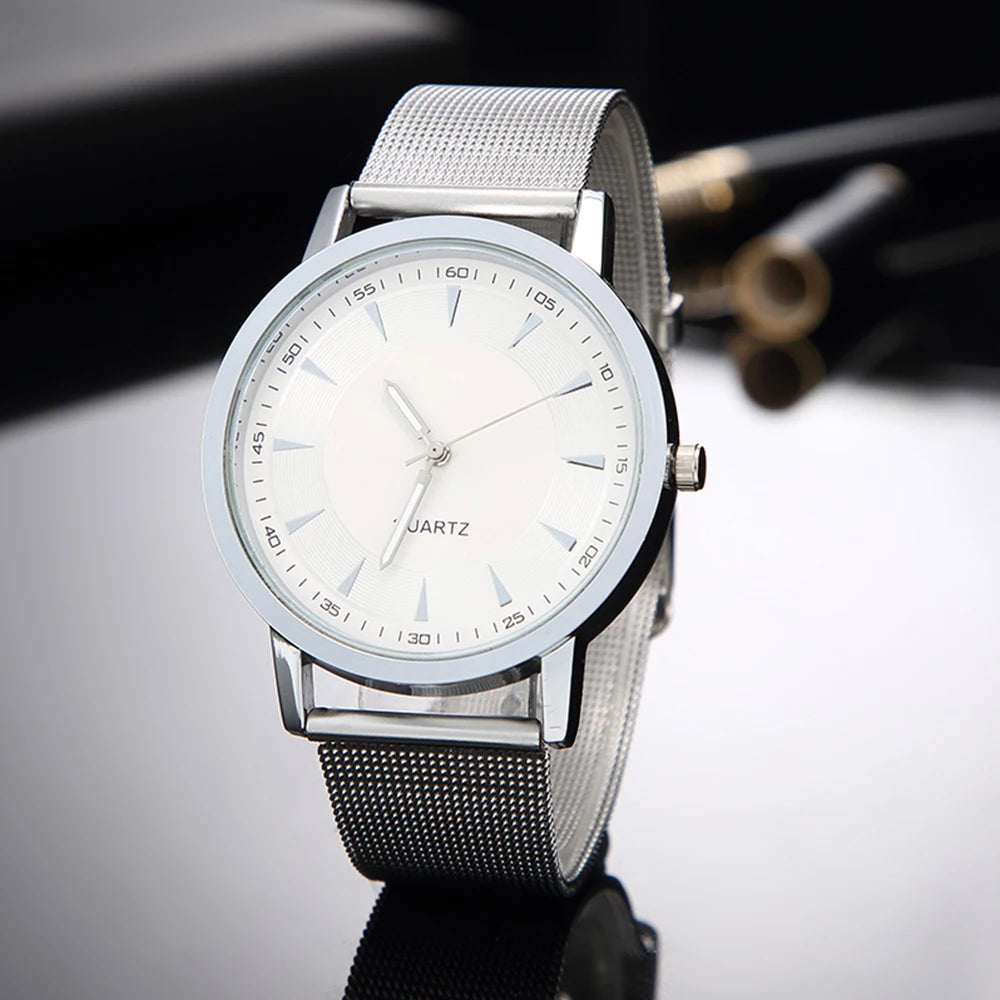 Luxury Women Watches 2023 New In Stylish Silver Minimalist Business Elegant Ladies Quartz Watch Leather Steel Clock Reloj Mujer