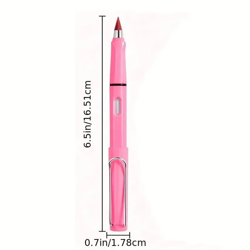 12pcs Colored Infinite Pencil with Eraser Long Lasting Writing Drawing No Sharpen Eternal Pencil for School Office Supplies