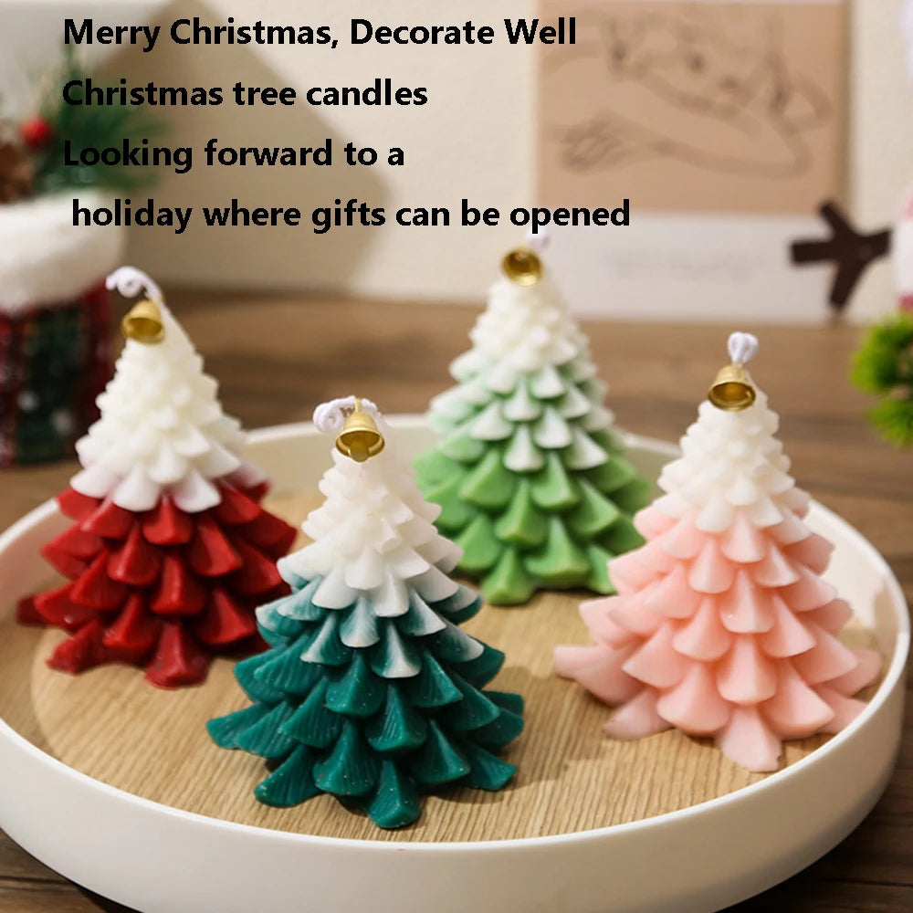 Christmas Tree Aromatherapy Candle Wholesale Gift Box Set Christmas Gift DIY Atmosphere Decoration Design Christmas Candles