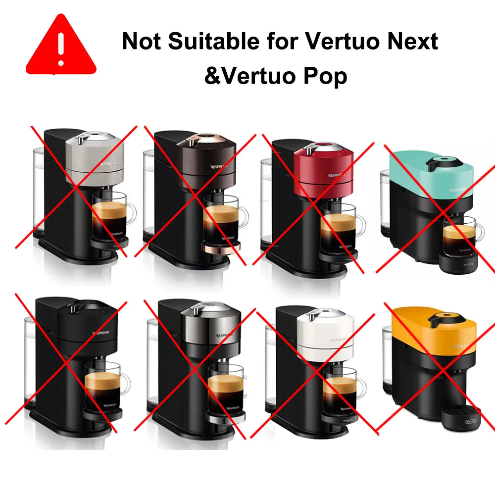 Dropshipping Stianless Steel Reusable Capsule For Nespresso Vertuoline Vertuo Coffee Machine Espresso Pod Don't Fit Vertuo Next