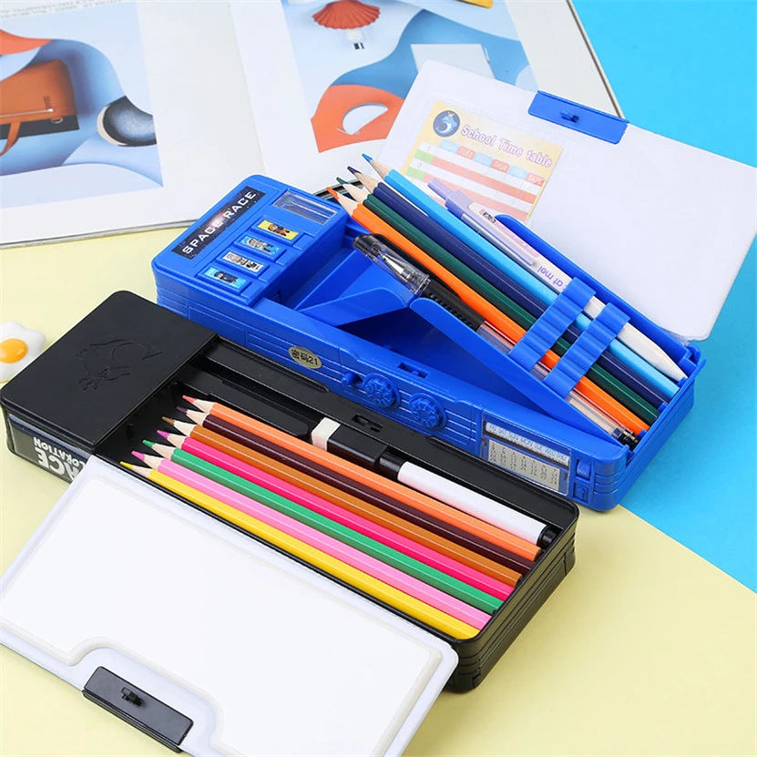 Pencil Case Password Multi Function Material Escolar Kawaii Cute Box Stationery School Supplies Etui Kalemlik Estuche Pencilcase