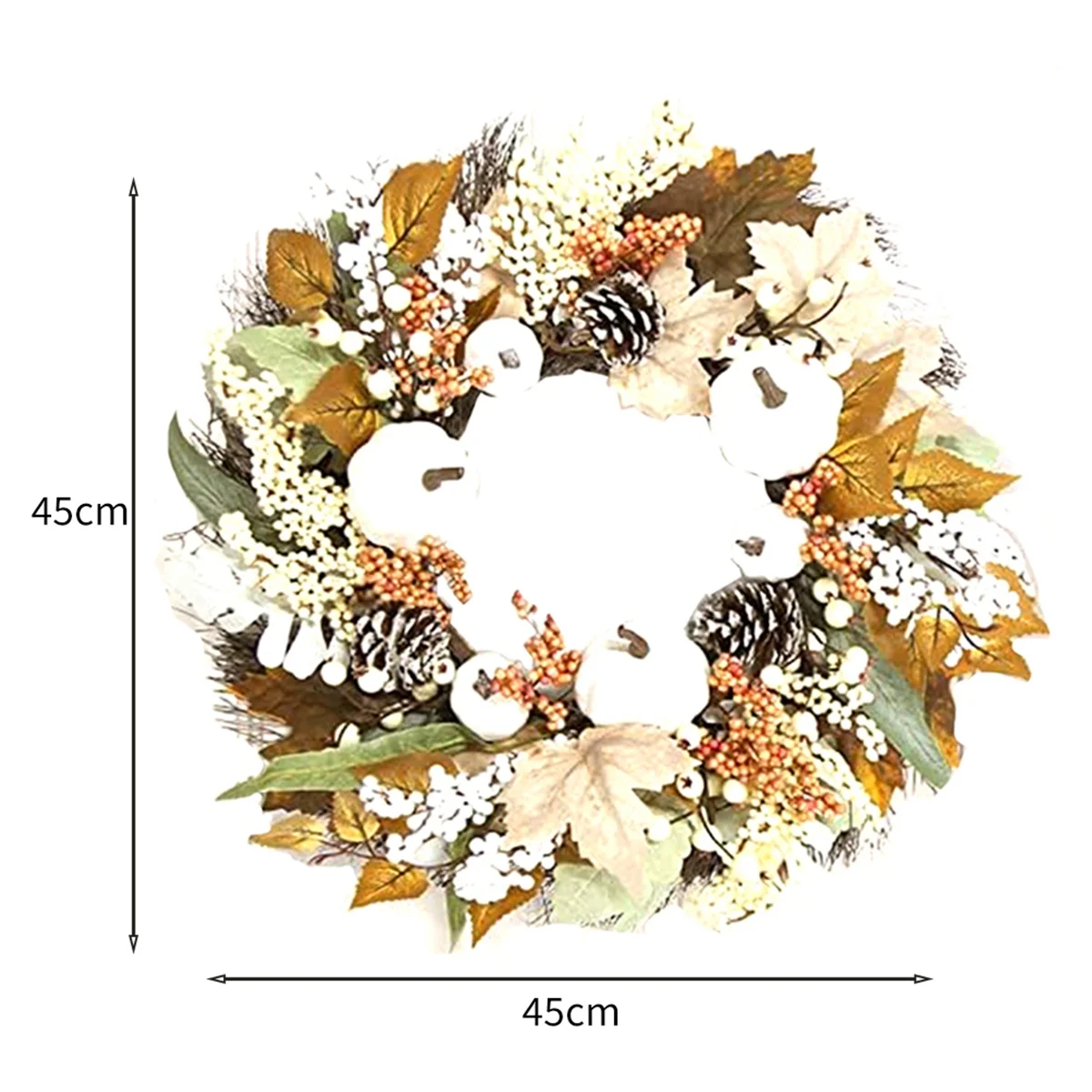 Fall Decor Fall Wreaths for Front Door Autumn Leaf Pumpkin Pine Cone Berry Wreath Fall Decorations for Farmhouse Decor