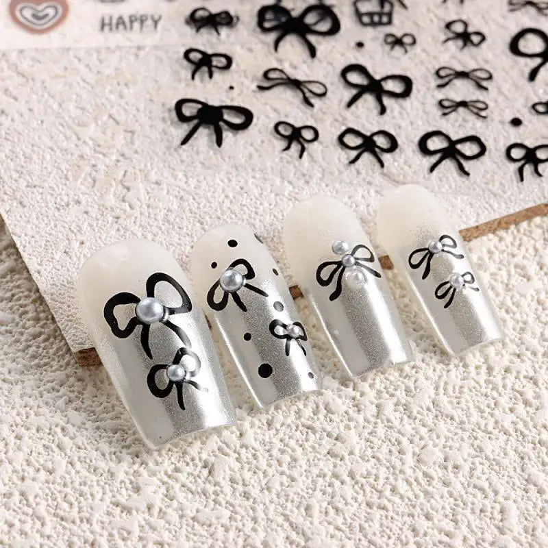 Lovely Nail Enhancement Sticker Sweet Nail Decoration Cute Nail Stickers Nail Art Nail Patch Nail Beauty Nail Tool