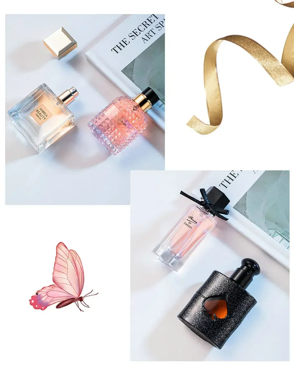 Women's Perfume Set of 4 Floral & Woody Fragrances Long-Lasting EDT Gift Set for Women 105g Total Elegant Scent Collection