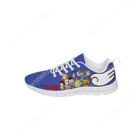 Japan Anime Manga Cartoon Arale Dr Slump Sneakers Shoes Mens Womens Teenager Casual White Shoes Custom 3D Print Cosplay Shoe