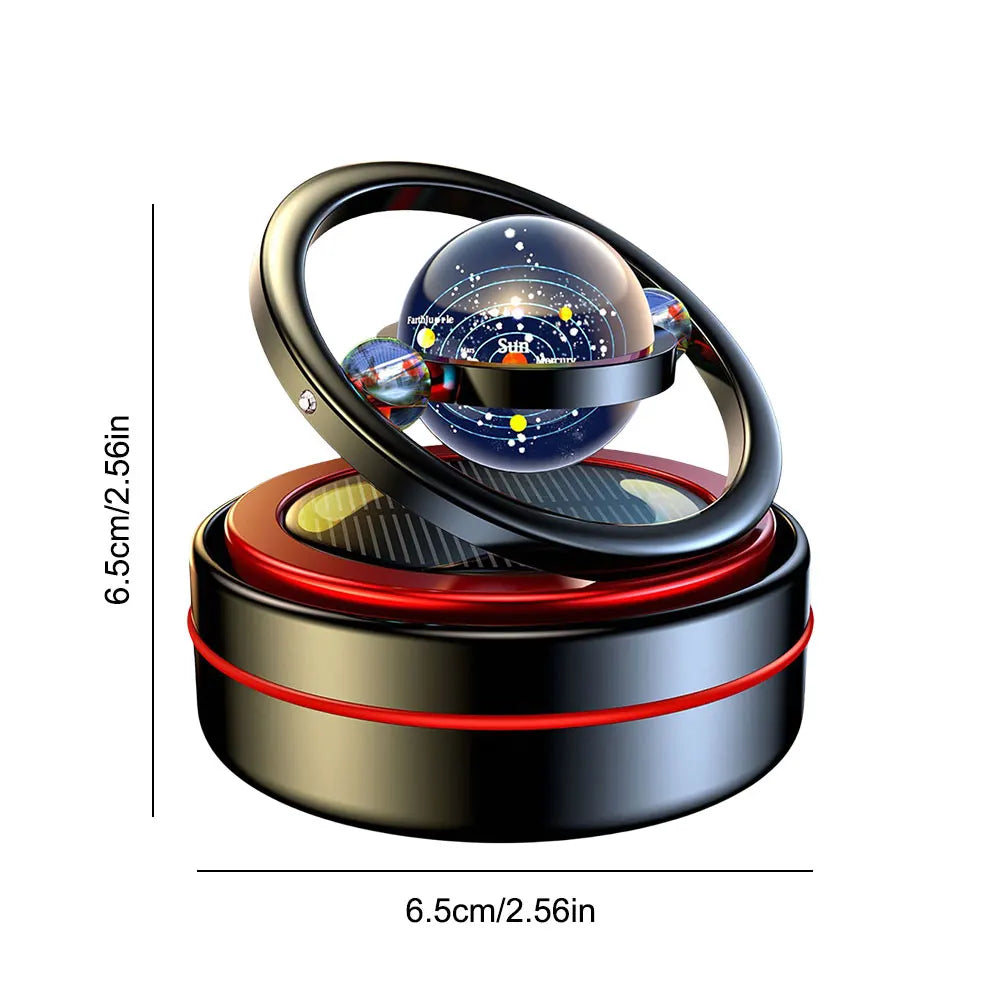 Home Solar Air Freshener Rotating Indoor Incense Burner Diffuser Flavoring Essential Oil Fragrance Box for Car Interior Decor