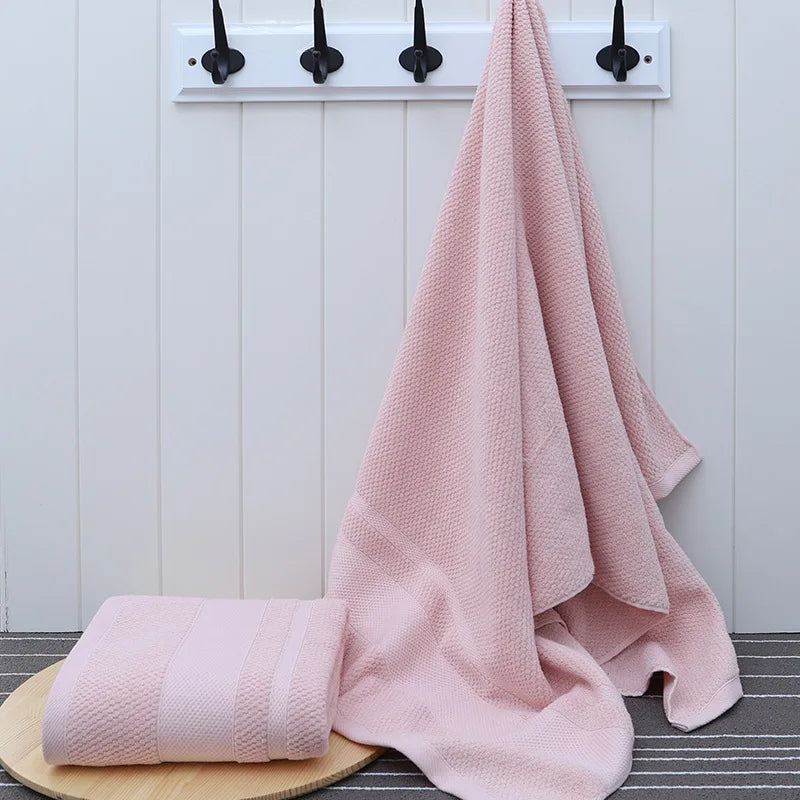 Thickened cotton bath towel, adult soft absorbent towel, bathroom, large sand spa towel, hotel, beauty salon, home motion use