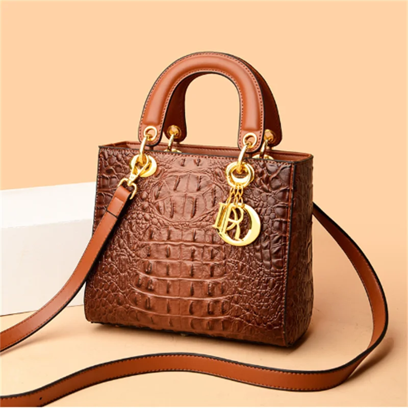 2024 High Quality Luxury Brand Designer Leather Shoulder Bag for Women Hand Bag Crocodile Totes Purses Ladies Messenger Handbag