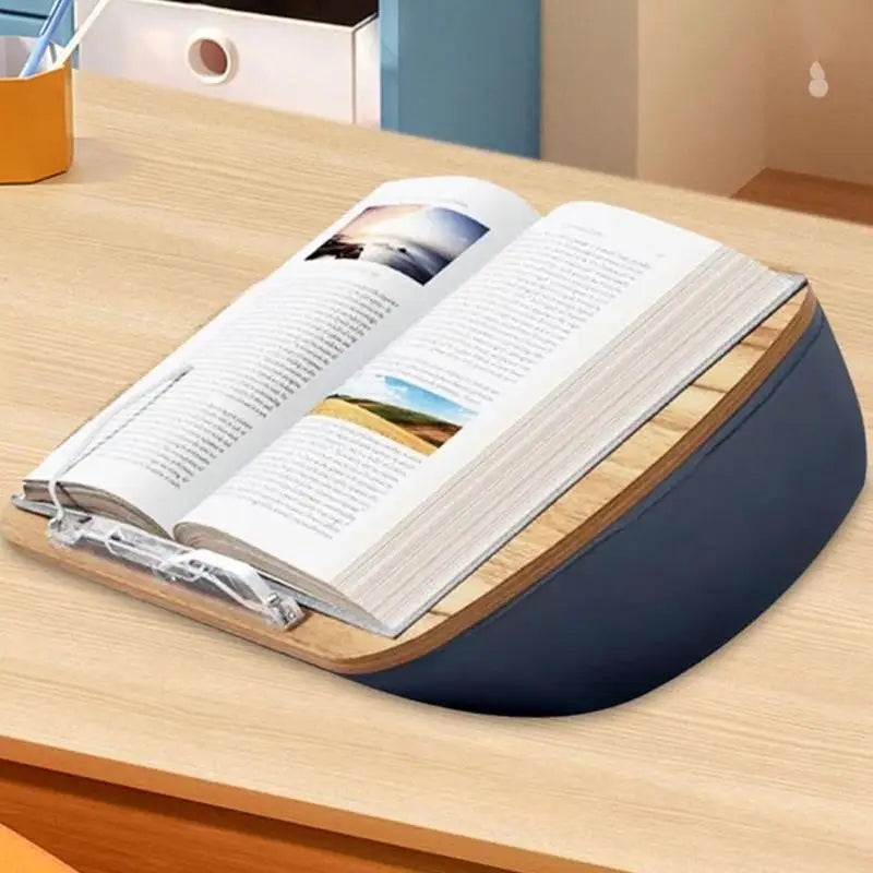 Book Pillow Stand Soft Foam Beanbag Reading Book Pillow Adjustable Viewing Angle Stand Pillow For Minimize Neck Strain